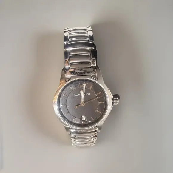 NEWMaurice Lacroix Miros MI1053-SS002-320 Stainless Steel Date Quartz 28MM Watch Maurice Lacroix Miros MI1053-SS002-320 Stainless Steel Date  main image 4